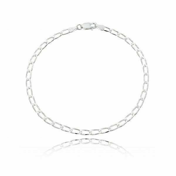 Pulseira elos masculina em prata 925