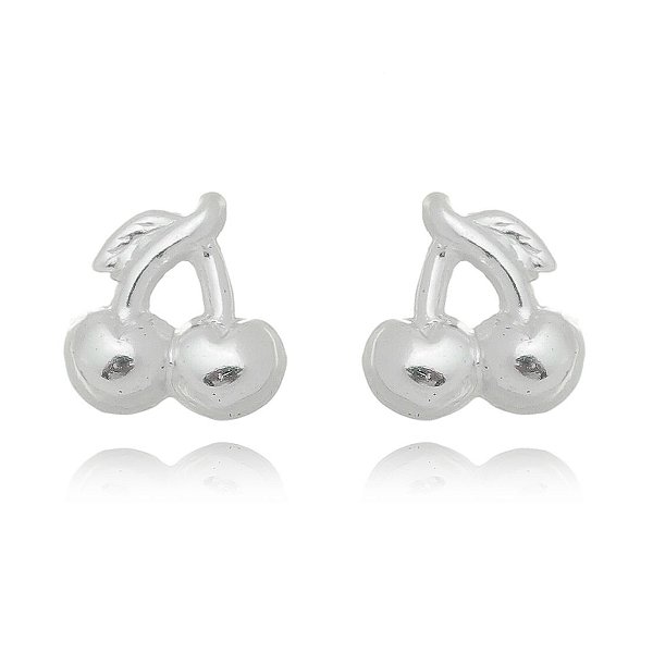 Brinco Cereja em prata 925