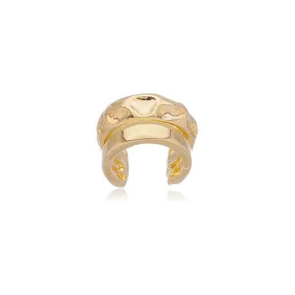 Piercing textura folheado a ouro 18k