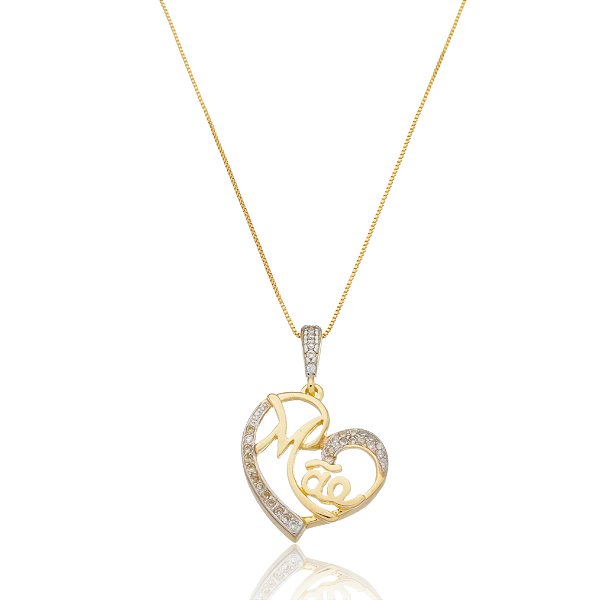 Pingente Mãe folheado a ouro 18k