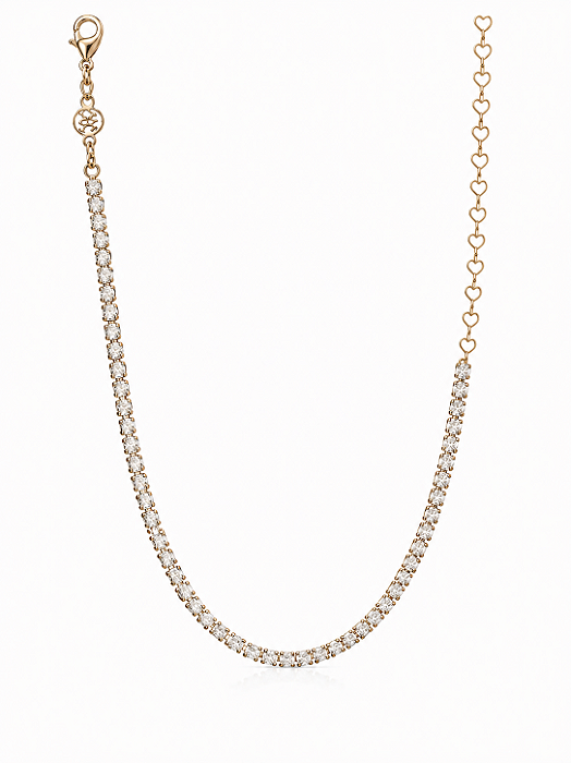 Choker Riviera folheada a ouro 18k