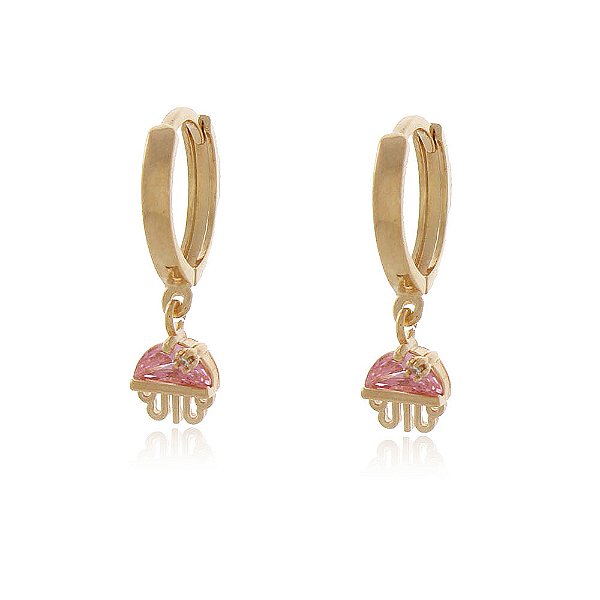 Argola infantil folheada a ouro 18k