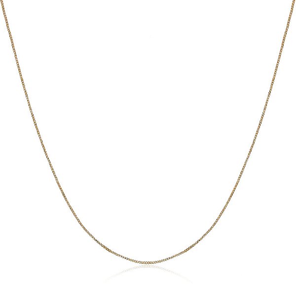 Corrente Veneziana folheada a ouro 18k 70cm
