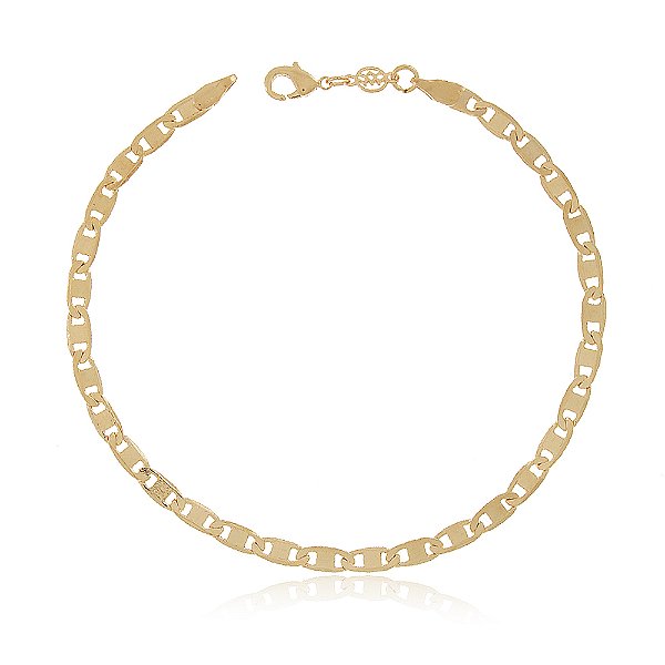Pulseira Piastrine Folheado a ouro 18k 22cm
