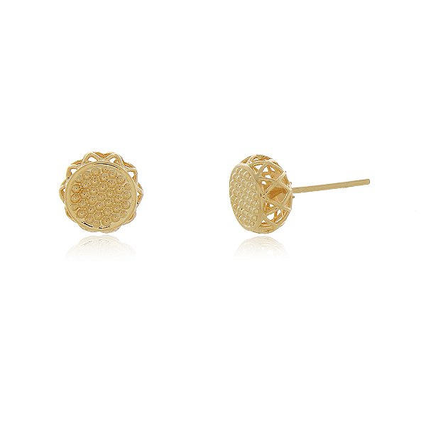 Brinco folheado a ouro 18k
