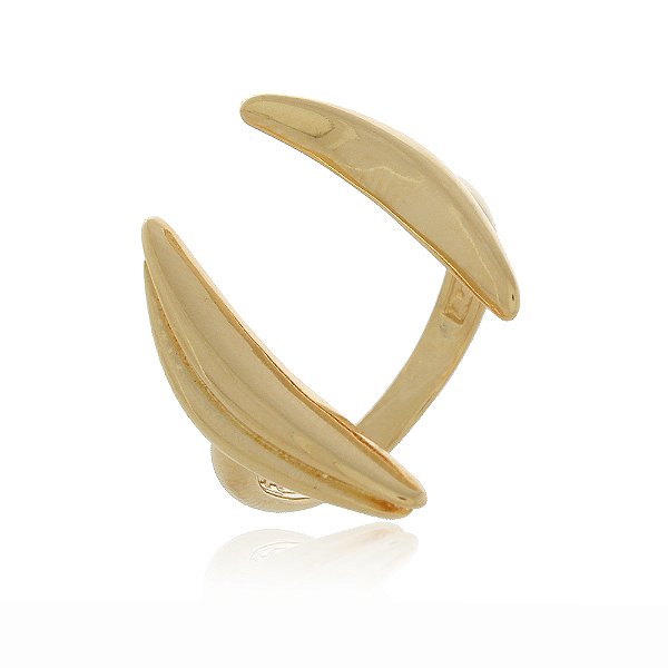 Anel regulável folheado a ouro 18k