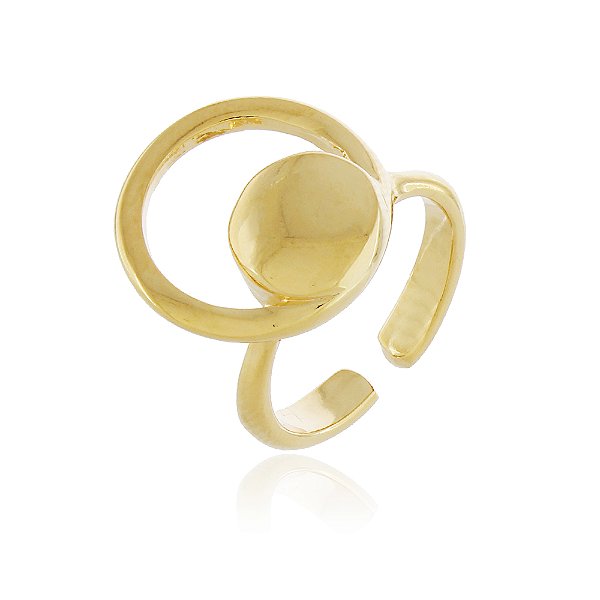 Anel dedinho regulável folheado a ouro 18k