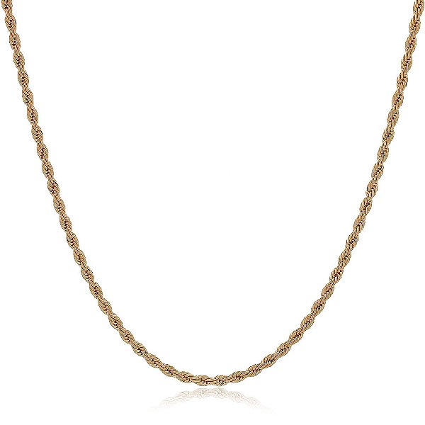 Corrente folheada a ouro 18k 60cm