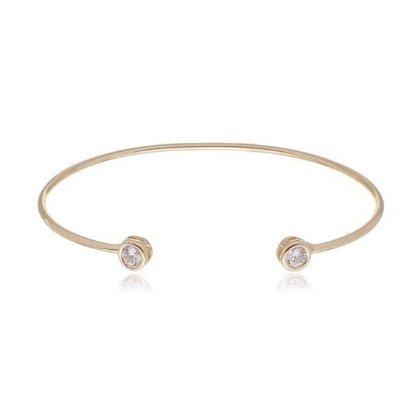 Bracelete com zircônias folheado a ouro 18k