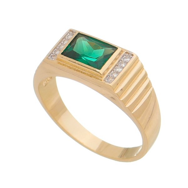 Anel folheado a ouro 18k