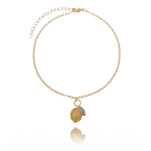 Tornozeleira Limão folheada a ouro 18k