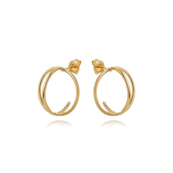 Brinco folheado a ouro 18k
