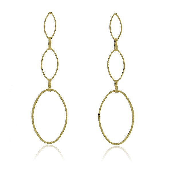 Brinco folheado a ouro 18k