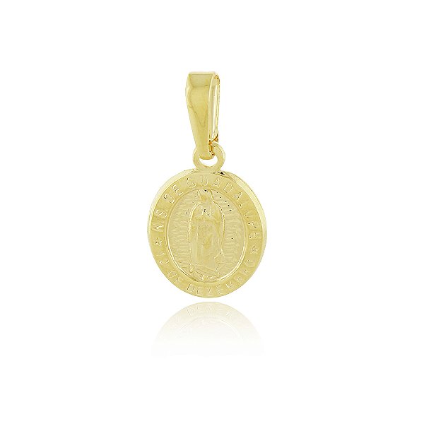 Pingente Nossa Sra. de Guadalupe folheado a ouro 18k
