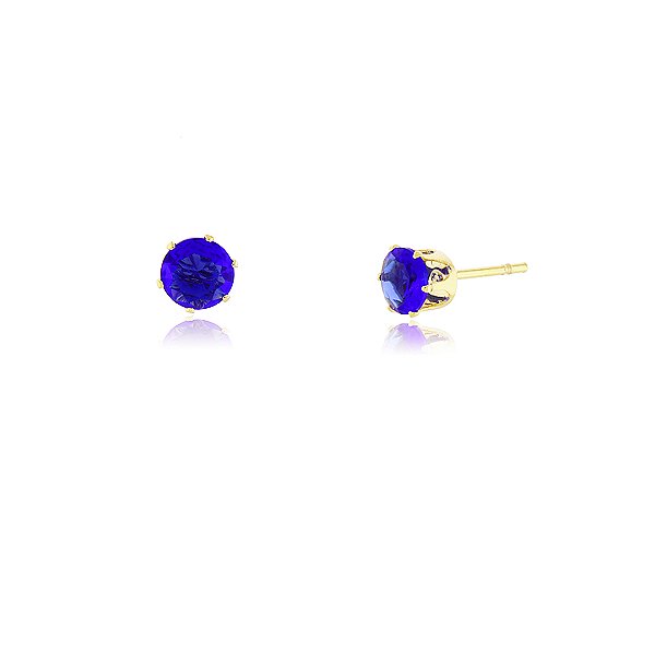 Brinco ponto de luz folheado a ouro 18k