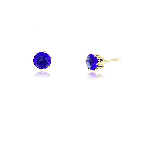 Brinco ponto de luz folheado a ouro 18k