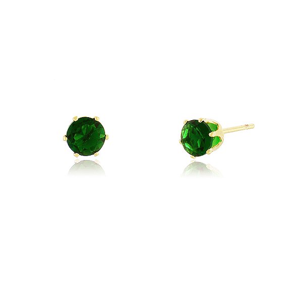 Brinco ponto de luz folheado a ouro 18k