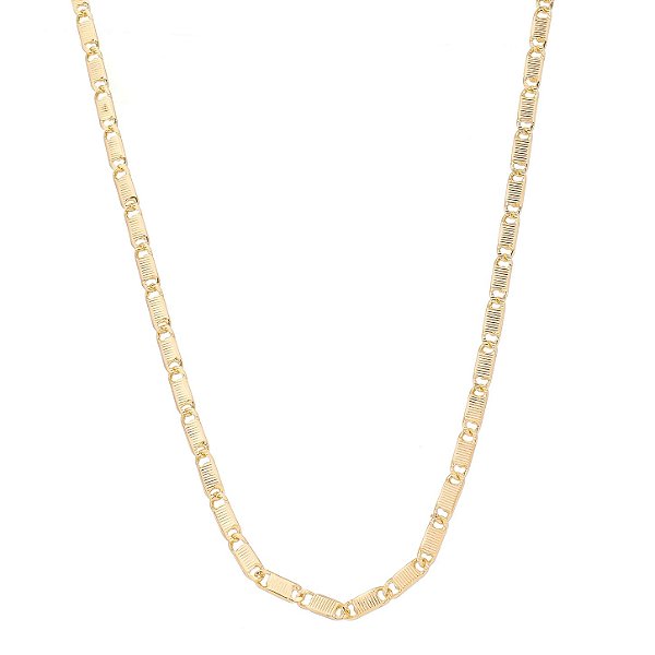 Corrente folheada a ouro 18k 60cm