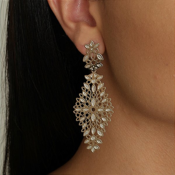 Brinco folheado a ouro 18k