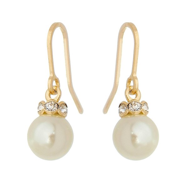 Brinco gancho folheado a ouro 18k