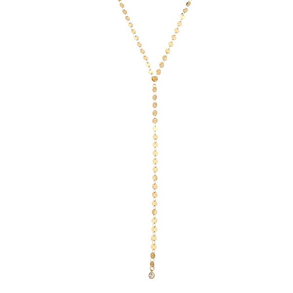 Gargantilha bolas chapadas folheada a ouro 18k