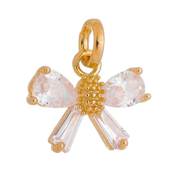 Pingente laço folheado a ouro 18k