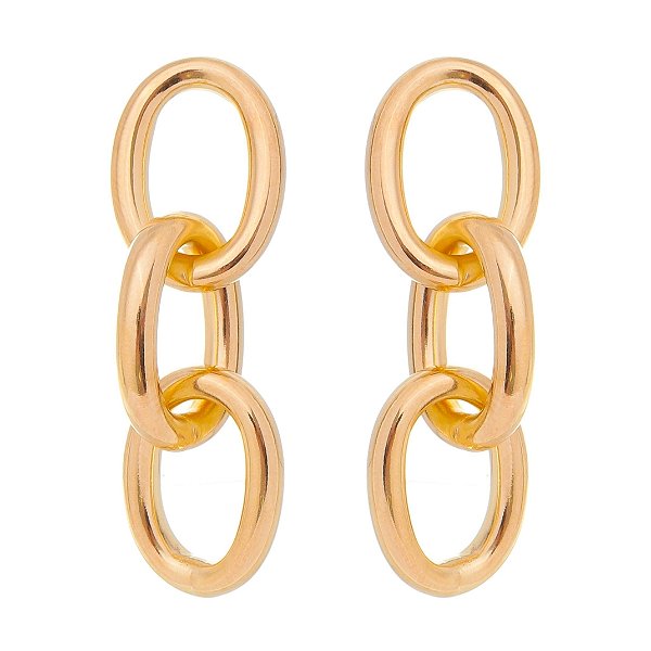 Brinco Elos folheado a ouro 18k