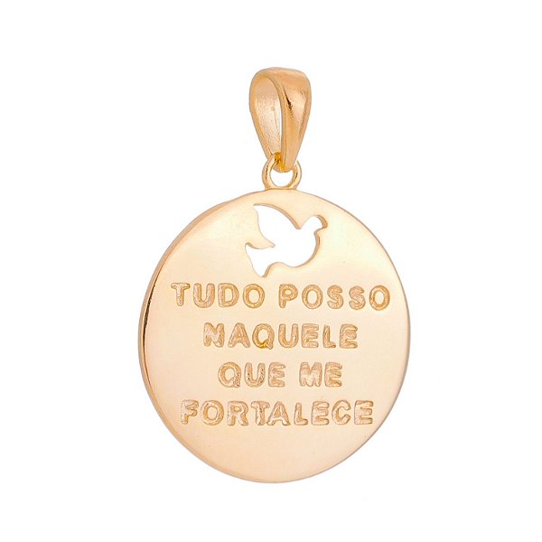 Pingente folheado a ouro 18k