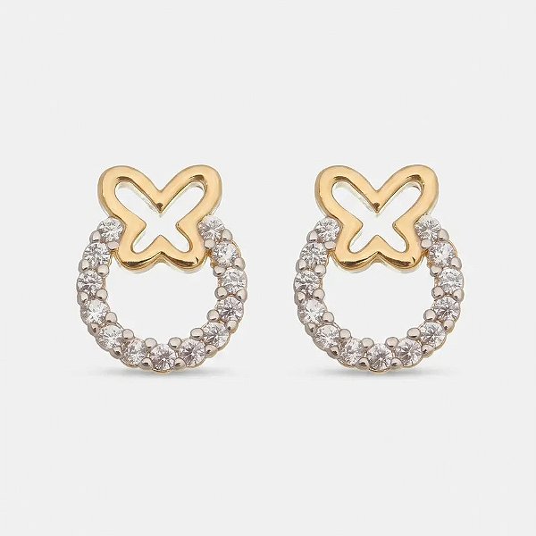 Brinco folheado a ouro 18k