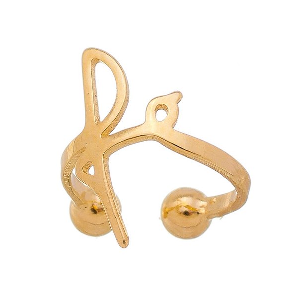 Piercing fake fé folheado a ouro 18k