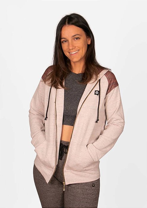 ladies basic moletom com capuz