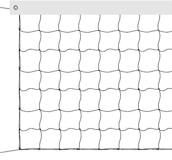Rede de Vôlei 9,50 M - 1 Faixa