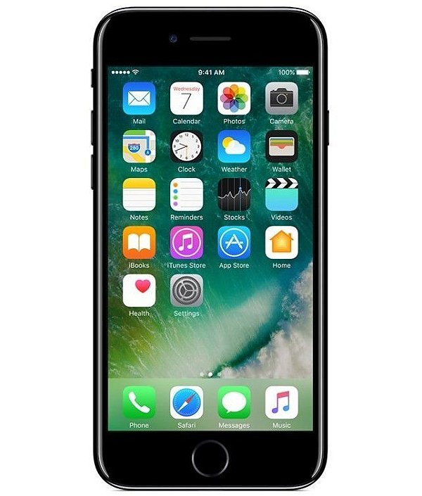 iPhone 7 Jet Black 32GB Novo, Desbloqueado com 1 Ano de Garantia - 2T6MWDC24