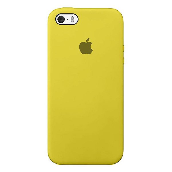 Case Capinha Amarela para iPhone 5/5s/5c e SE 1 GERAÇÃO de Silicone - KK7CSGRJZ