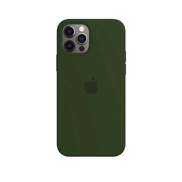 Case Capinha Verde Escuro para iPhone 12 e 12 Pro de Silicone - Y1X4ZEL2E