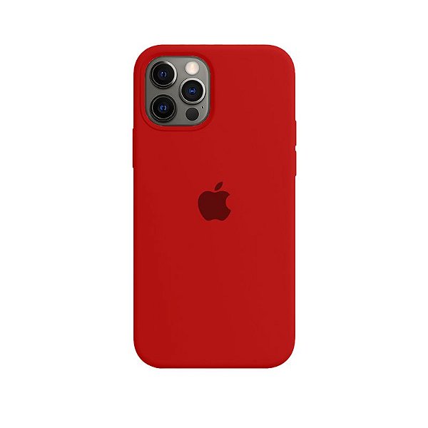Case Capinha Vermelha para iPhone 12 e 12 Pro de Silicone - Z7SG5AO0L