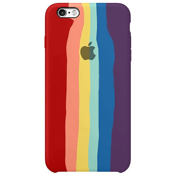 Case Capinha Pride Arco-Íris para iPhone 6 e 6s de Silicone - CS45XH8HC