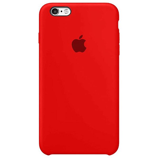 Case Capinha Vermelha para iPhone 6 Plus e 6s Plus de Silicone - 95KBIELPP