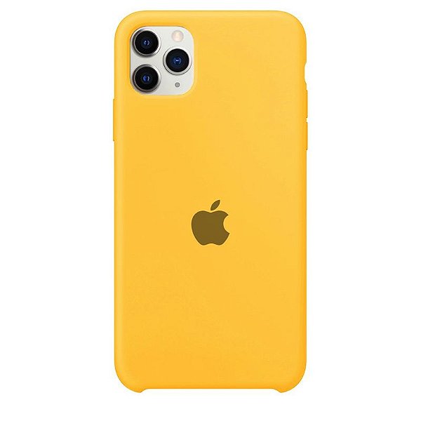 Case Capinha Amarela para iPhone 11 Pro Max de Silicone - H642Y8V55