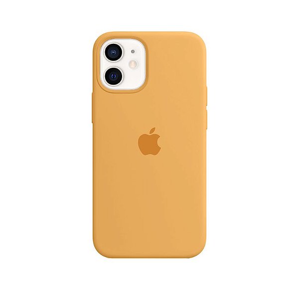 Case Capinha Amarelo Mostarda para iPhone 12 Mini de Silicone - YFHF8WRDN