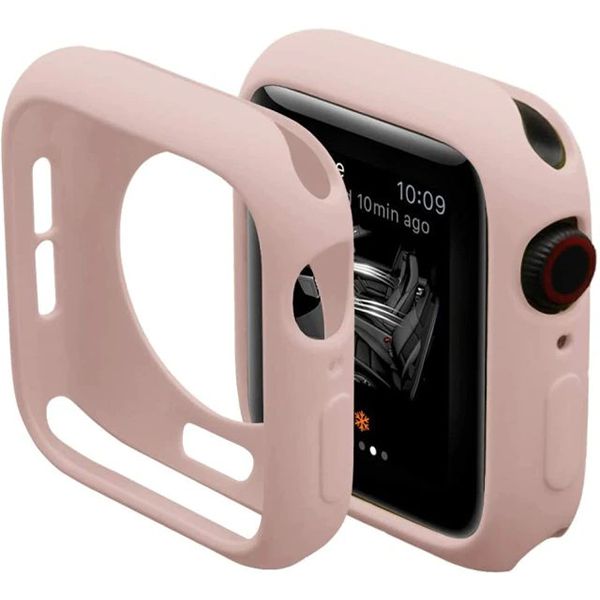 Bumper Case Rosa para Apple Watch Series (1/2/3/4/5/6/SE) de Silicone - E9Z40Z5WP