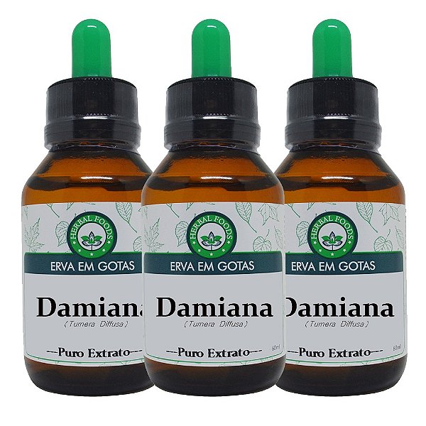 3 Extratos de Damiana - 60ml