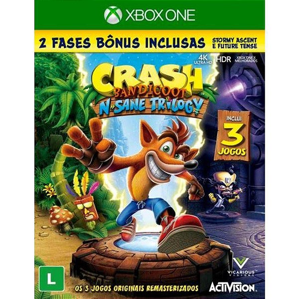 CRASH BANDICOOT N'SANE TRILOGY - XBOX ONE USADO