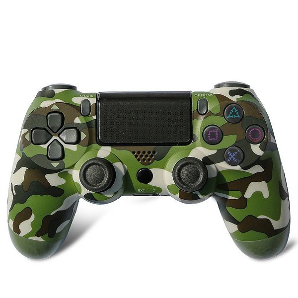 CONTROLE DUALSHOCK 4 GREEN CAMOUFLAGE HS-PS4206K