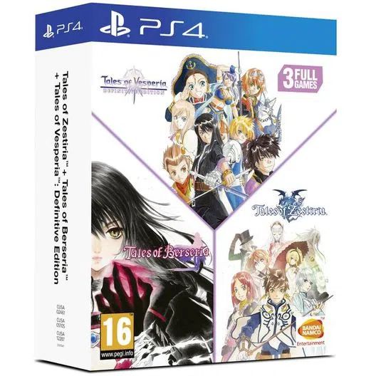 TALES OF ZESTIRIA + TALES OF BERSERIA PS4 + TALES OF VESPERIA: DEFINITIVE EDITION PS4