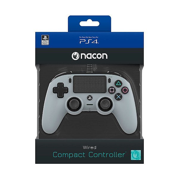 CONTROLE NACON WIRED COMPACT CONTROLLER PS4 GRAY