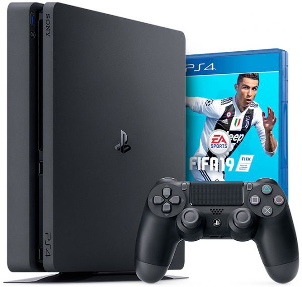 Mega Eletrônicos - O PlayStation 4 Slim CUH-2215B acompanha o jogo que é a  sensação do momento, o FIFA 19! Vem com gráficos melhorados, para uma  experiencia de jogo mais realista e