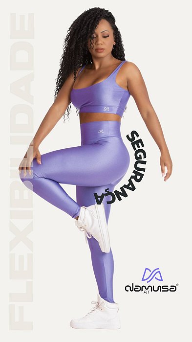 CONJUNTO CALÇA LEGGING & TOP MELPÔMENE by DAMUSA FIT - Fitness & Beachwear