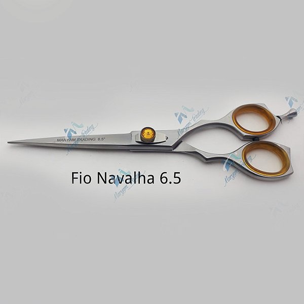 TESOURA PROFISSIONAL Aço Jap 420 Fio Navalha 6.5 - Maryam Trading