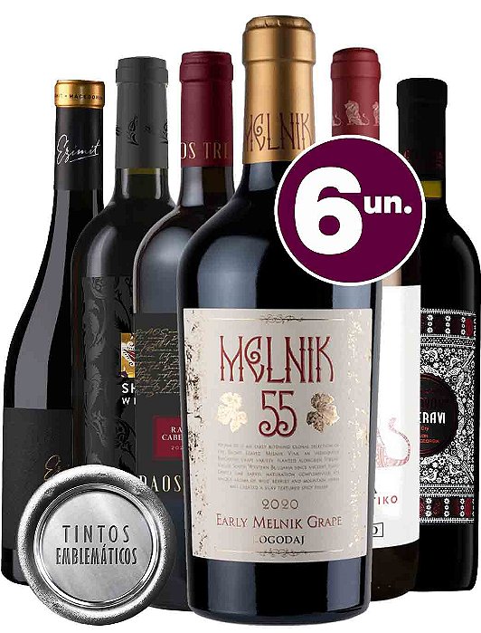 KIT TINTOS EMBLEMÁTICOS - 6 garrafas